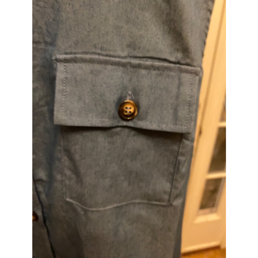 NY COLLECTION CHAMBRAY DENIM BUTTON DOWN DRESS SIZE 1X - Picture 5 of 6